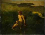 Jean-Franc Millet The bather Spain oil painting artist